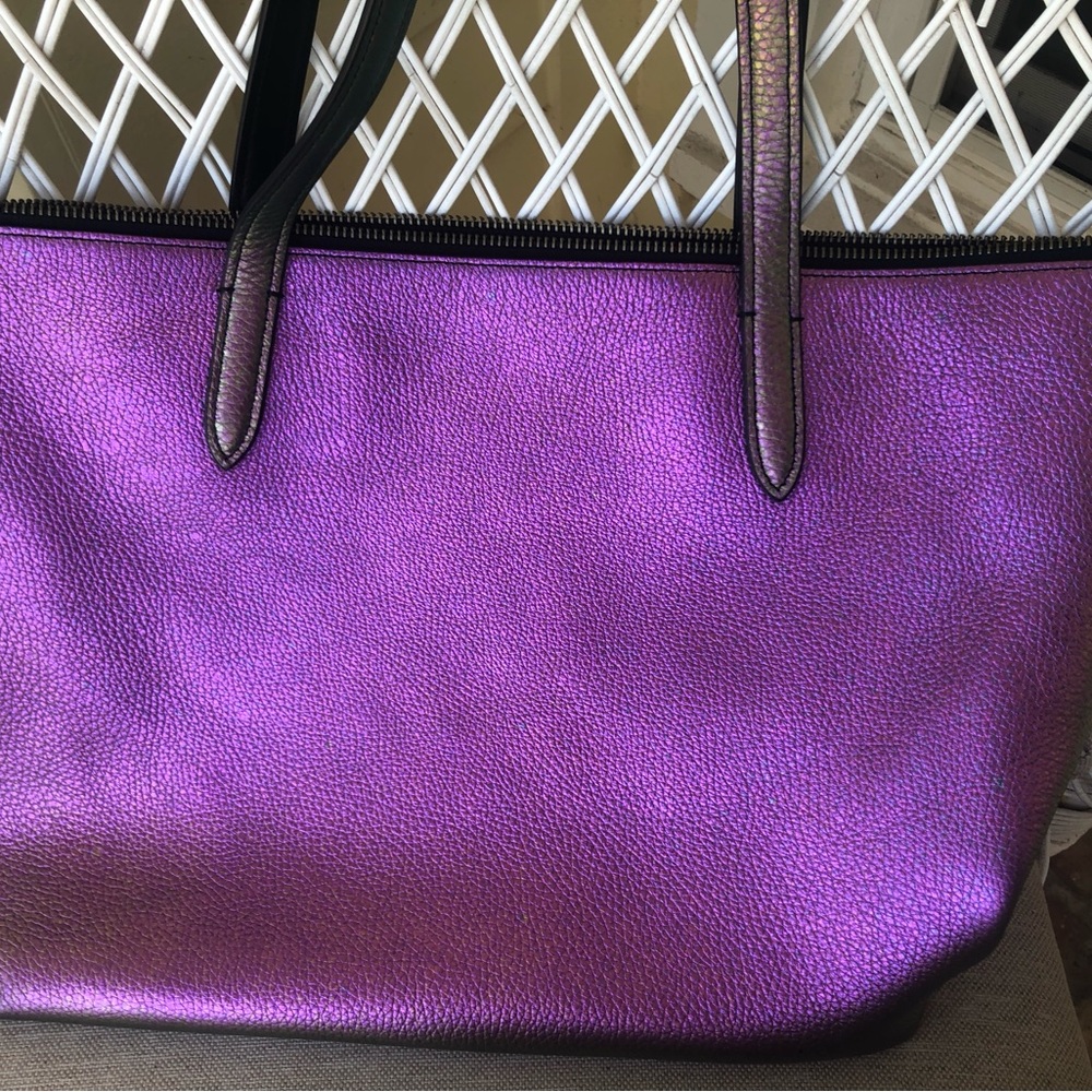 Coach Iridescent Pink Tote - Picture 13 of 15